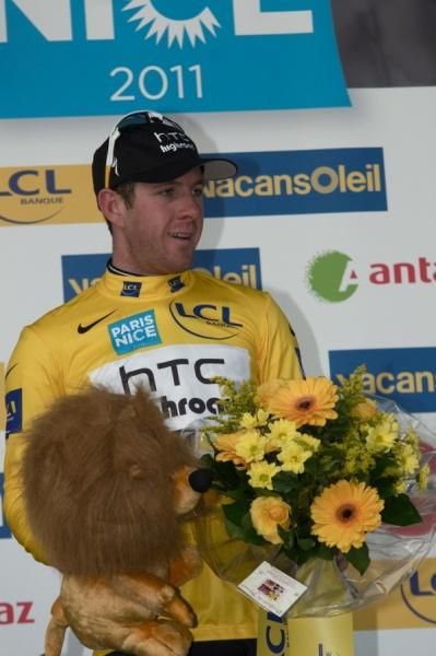 Matt Goss (HTC-Highroad) enjoyed his success on stage 3