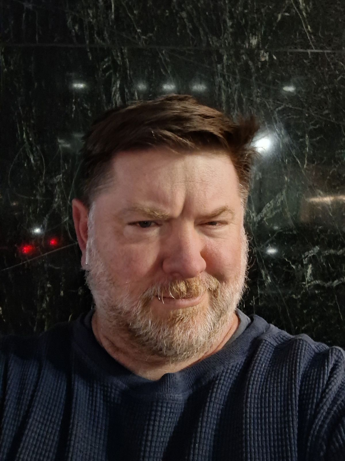 Selfie at night taken by Galaxy A35