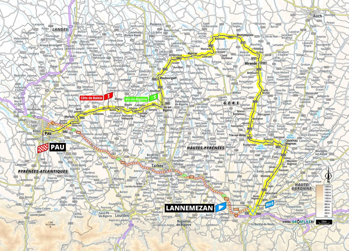 Route information for the 2026 Tour de France