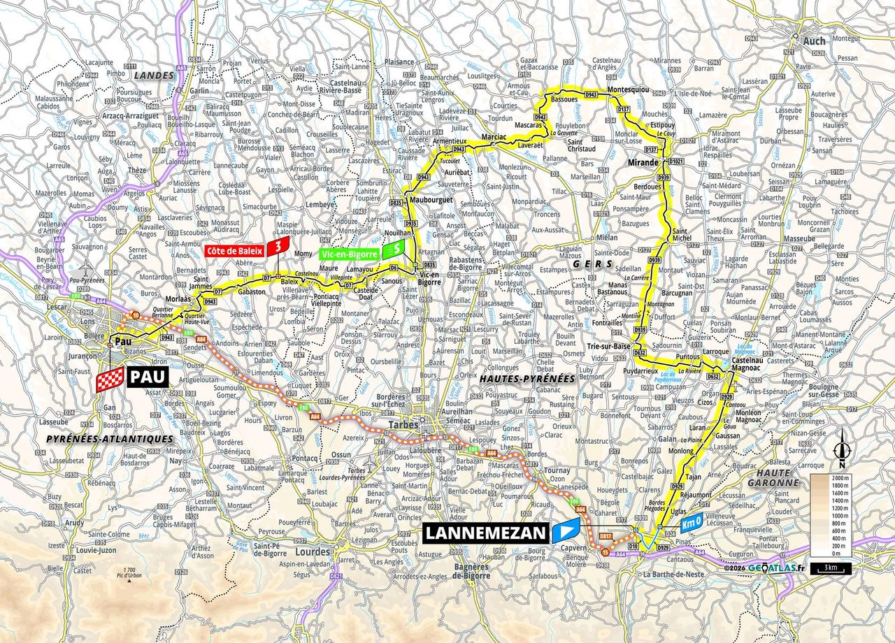 Route information for the 2026 Tour de France