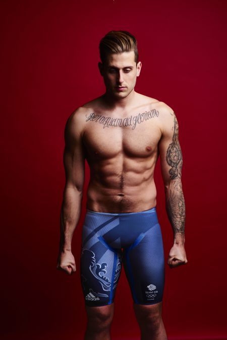 Swimmer Chris Walker-Hebborn wears Team GB Rio 2016 jammers
