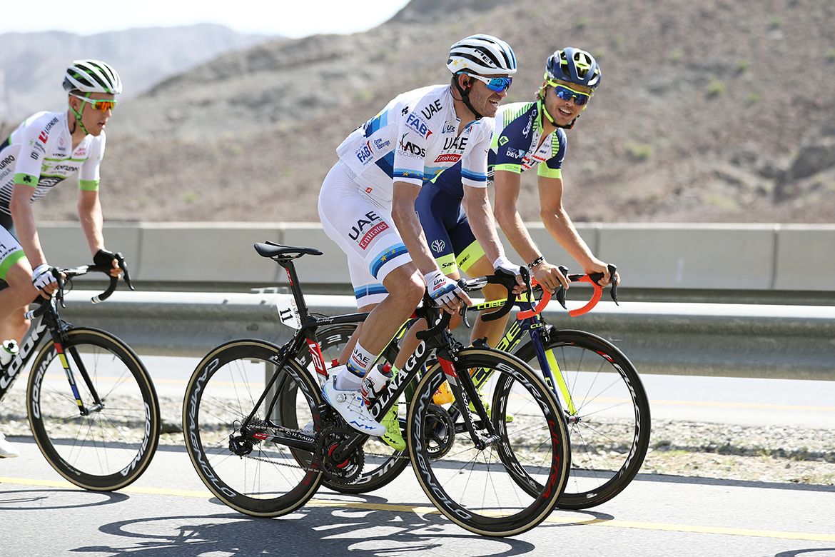 The mountain finish meant it was a quiet day for sprinters like Alexander Kristoff (UAE Team Emirates)