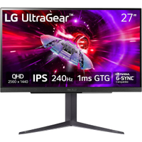 LG 27-inch UltraGear QHD 240Hz gaming monitor |$499.99 $294.05 at AmazonSave $205 -
