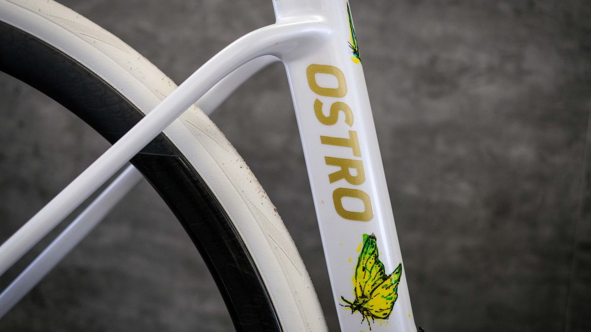 A custom white Factor Ostro VAM for Bradley Wiggins