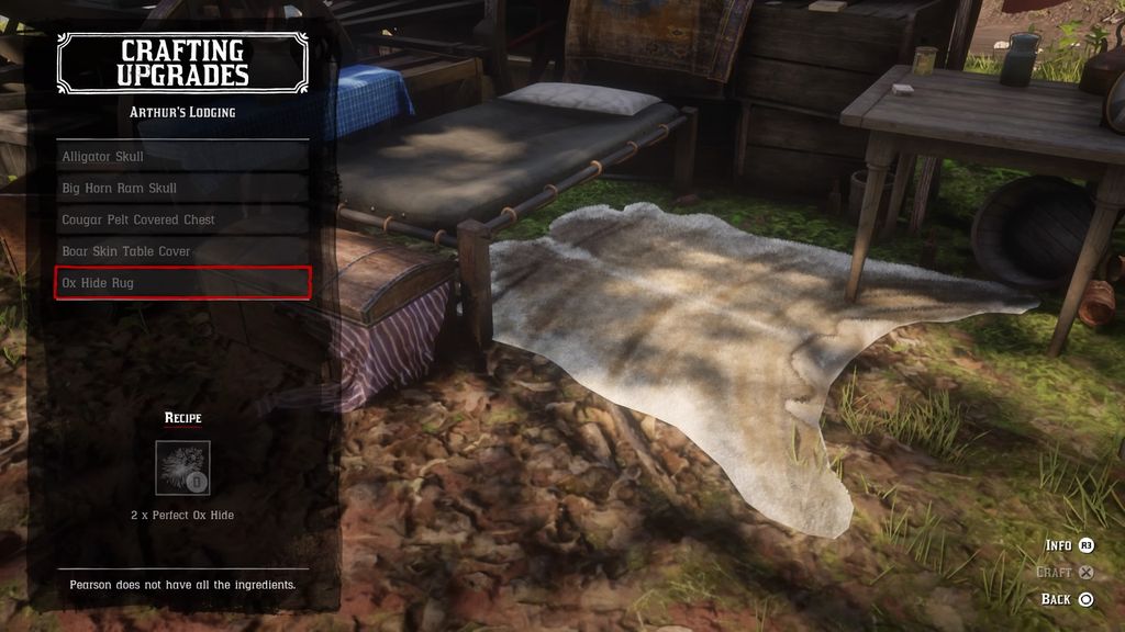 Red Dead Redemption 2 Camp upgrades list How to improve your camp and