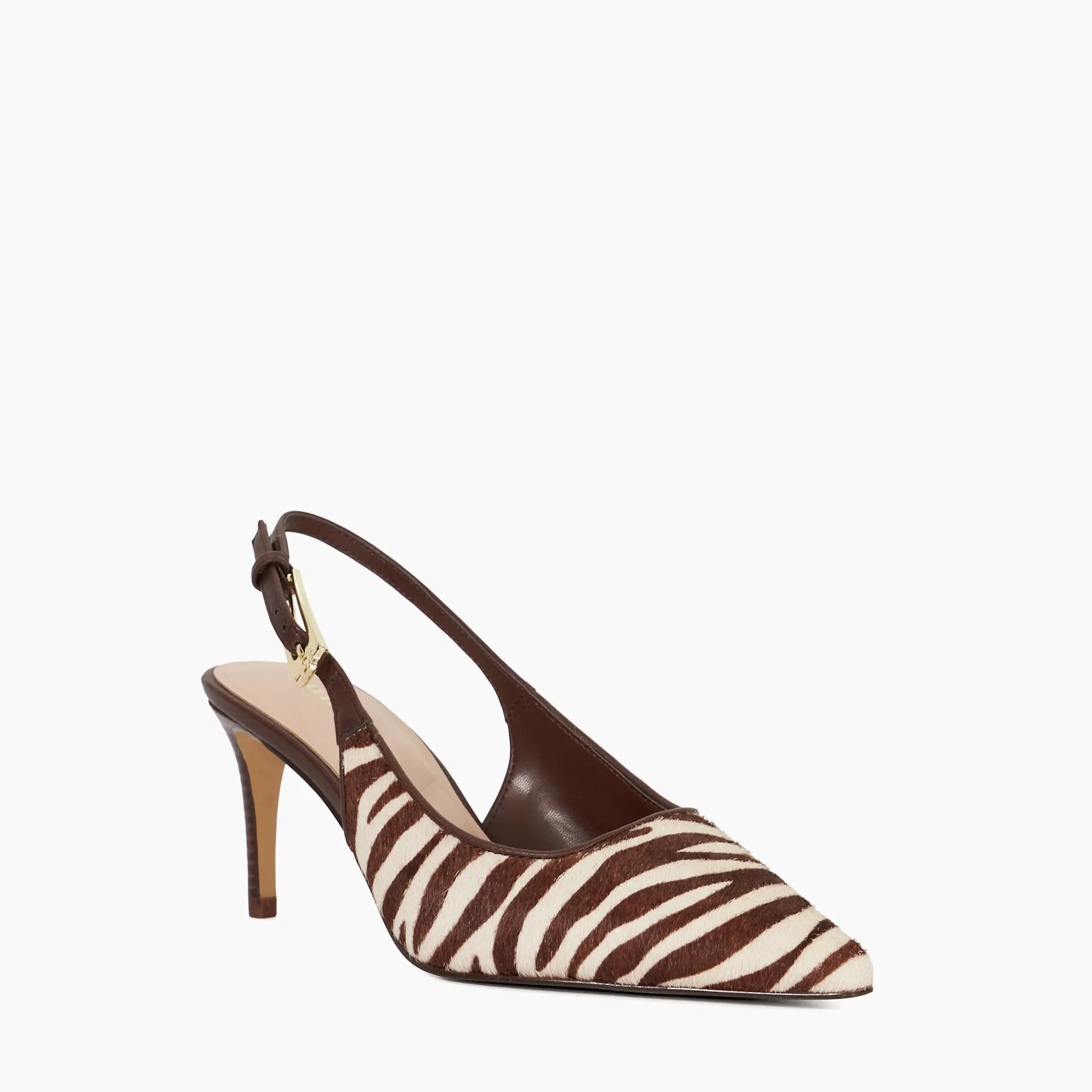 DUNE, Mesh Detail Pointed Toe Slingback Heels