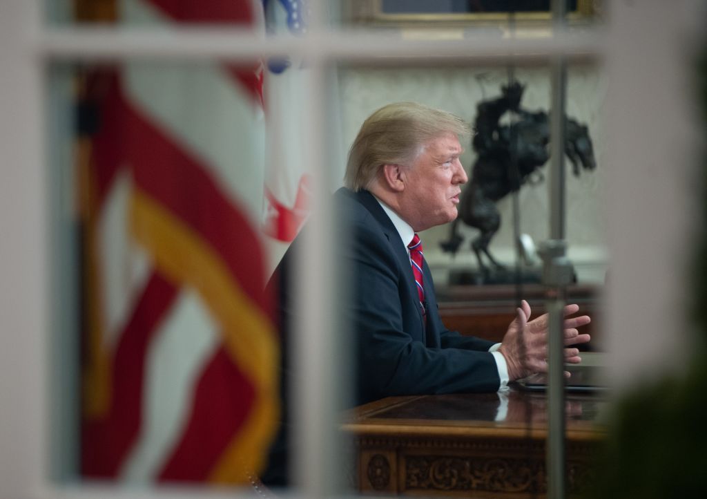 President Trump in the Oval Office