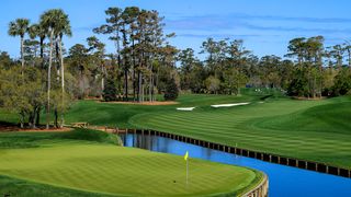 The fourth hole at TPC Sawgrass