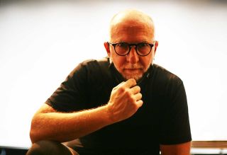 Musician Bob Mould poses for a portrait at the Teragram Ballroom in Los Angeles, California on October 2, 2021