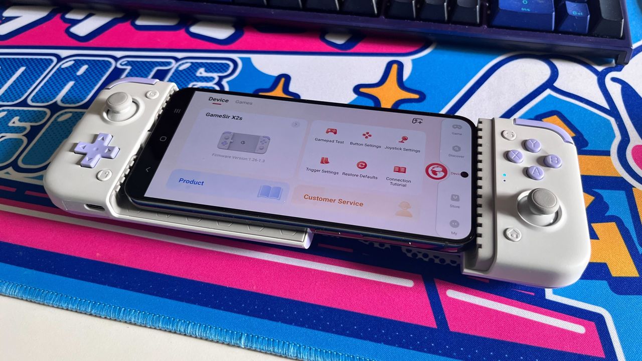 A front view of the GameSir X2s Type C