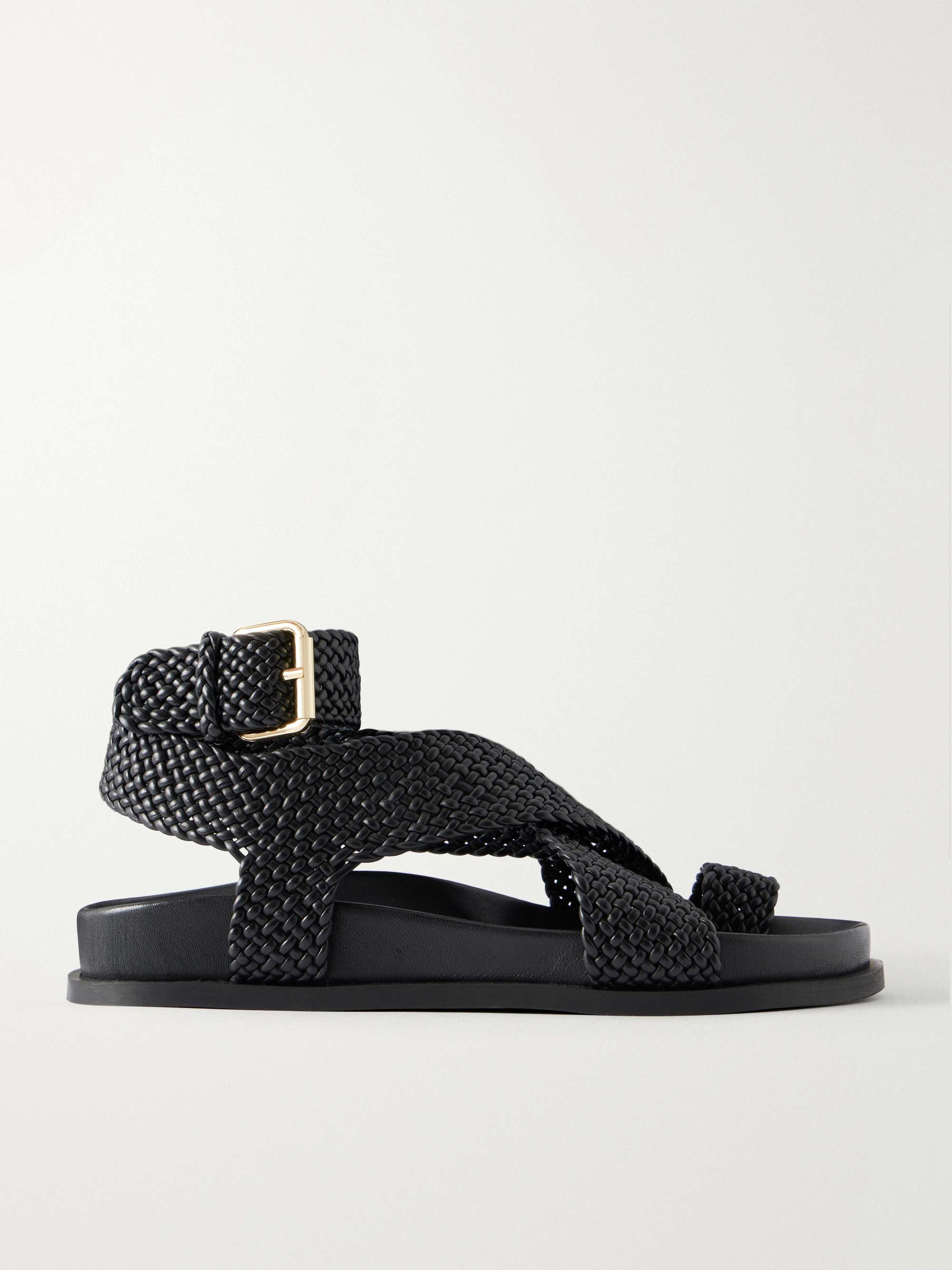 Jalen Woven Leather Sandals