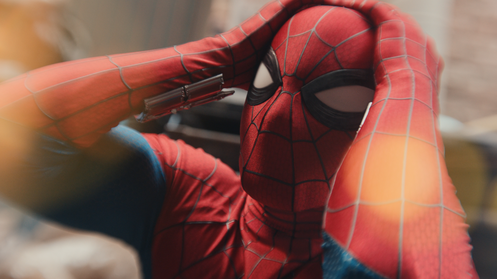 Peter Parker (Tom Holland) experiences a sensory overload in Spider-Man: Brand New Day.