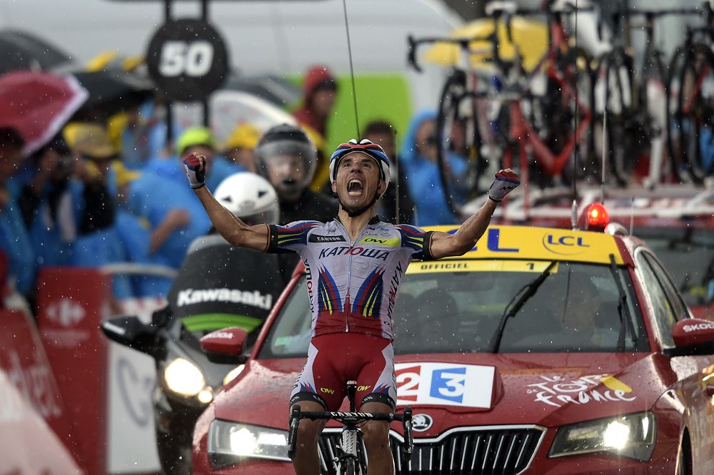 Joaquim Rodr&iacute;guez wins stage 12 of the 2015 Tour de France.