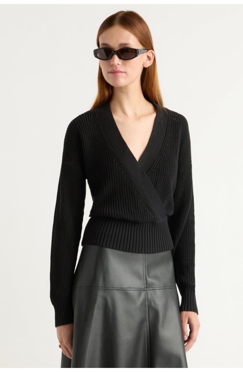 Maren Cropped V-Neck Sweater