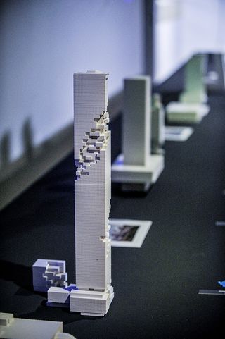 models shown in exhibition ole scheeren spaces of life