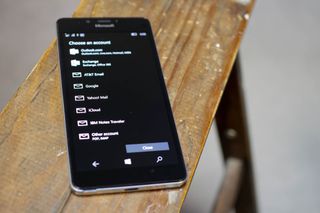 Lumia 950 email setup