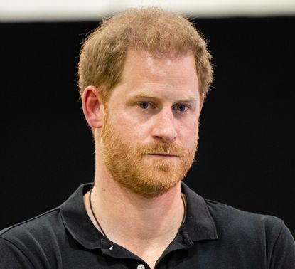 Prince Harry, Duke of Sussex attends the swimming competition during day four of the Invictus Games