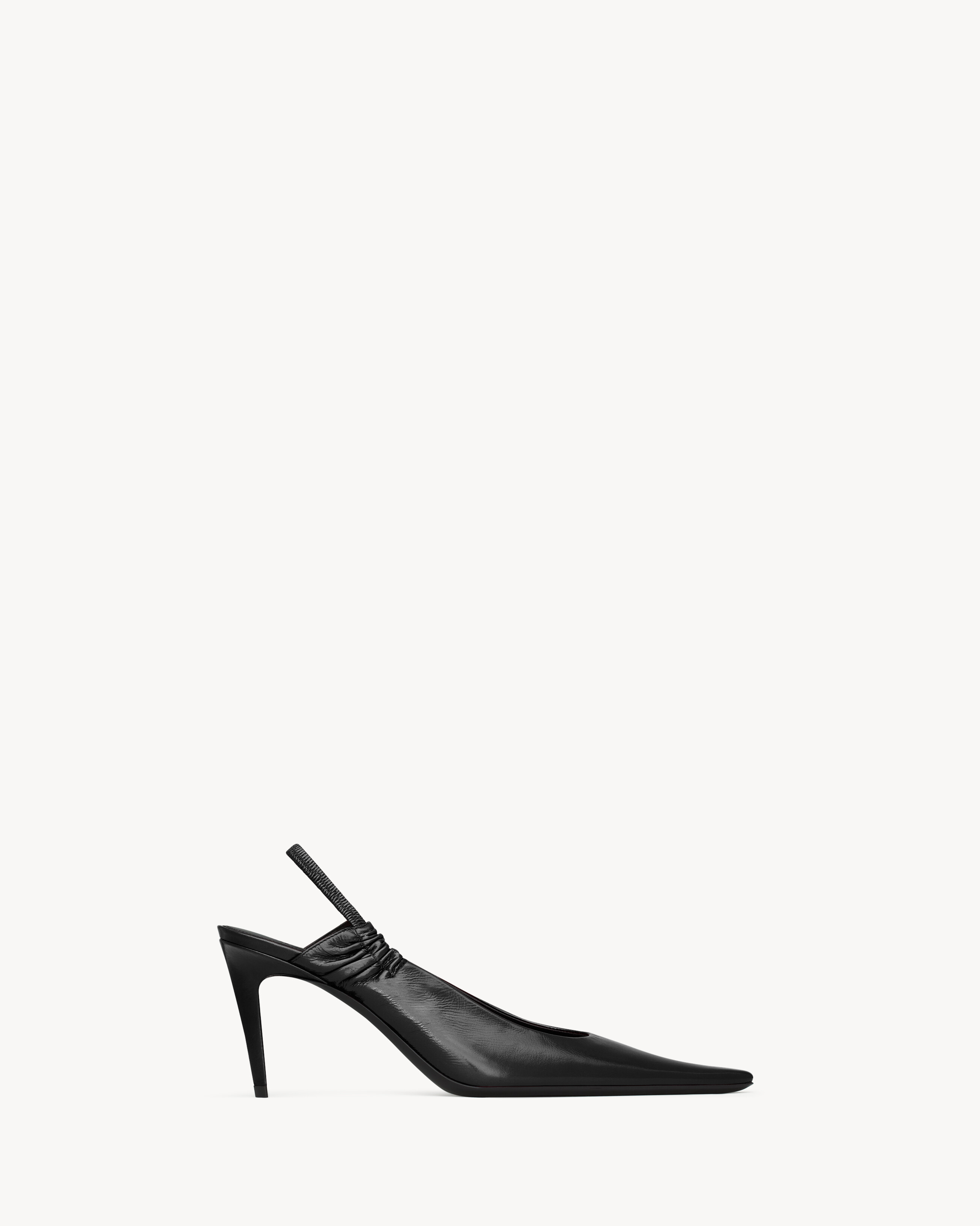 Anne-Marie Slingback Pumps in Smooth Leather