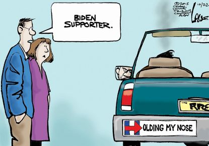 Editorial cartoon U.S. Joe Biden Hillary Clinton 2016