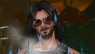 Johnny Silverhand from the Cyberbang 2069 visual novel.