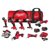 Milwaukee M18 18-Volt Lithium-Ion Cordless Combo Kit (8-Tool)