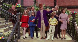 A still from the movie Willy Wonka & the Chocolate Factory