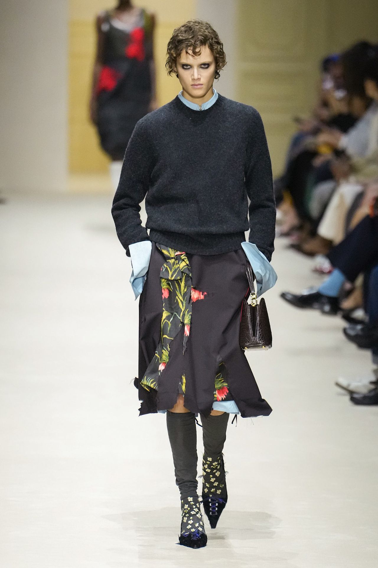 A runway look from the Prada Fall 2026 collection