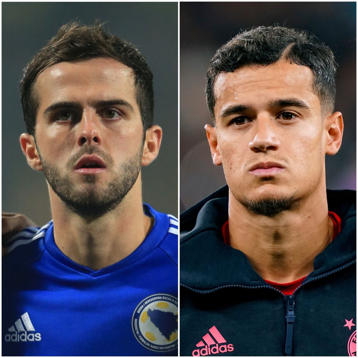 Miralem Pjanic and Philippe Coutinho