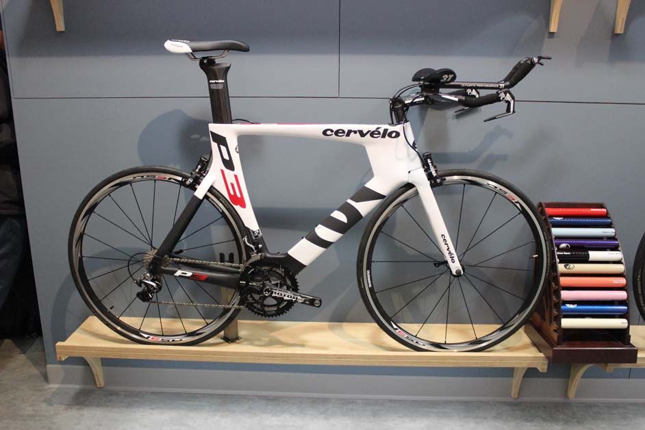 A Cervelo P3 time trial bike