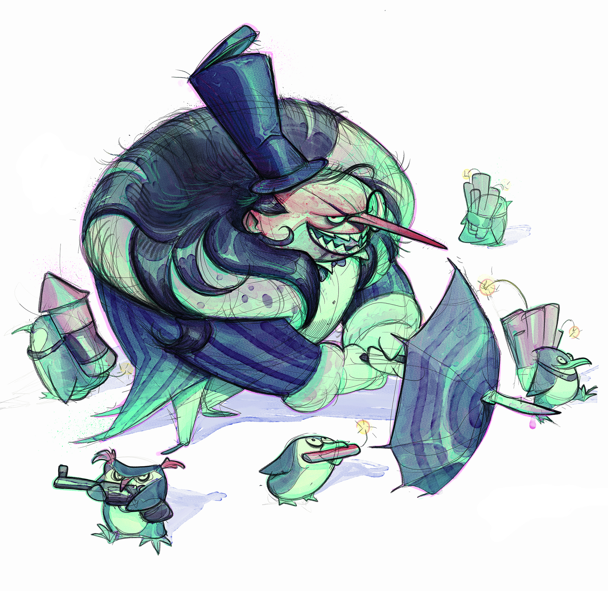 Penguin from Batman fan art