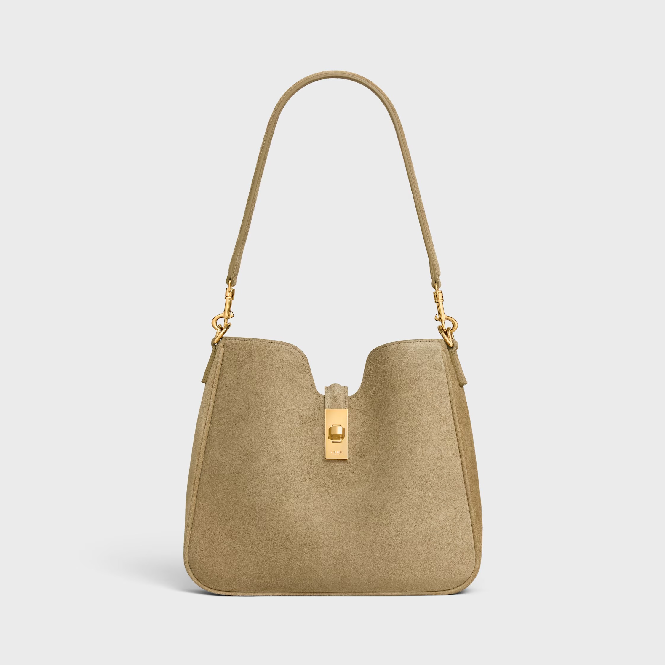 CELINE, Small Camille 16 Soft Bag in Suede Calfskin