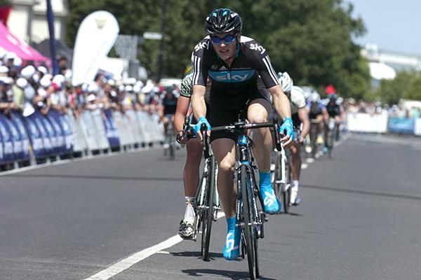 Ben Swift (Team Sky) from Great Britian was on the attack and hoping for a podium finish on the final day in Williamstown.