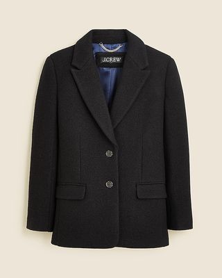 Oversized Blazer-Jacket in Boiled Wool