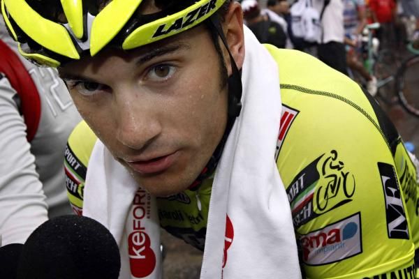 Andrea Guardini (Farnese Vini-Selle Italia) is well-used to post-stage protocol in Langkawi.