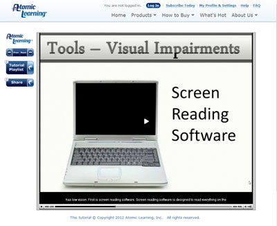 Video Tutorial: Understanding tools learners with blind or low vision use