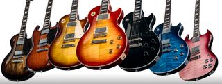 Gibson's 2018 line of guitars.