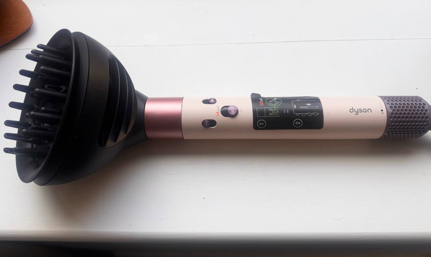 Dyson Airwrap i.d Curly + Coily with diffuser attachment