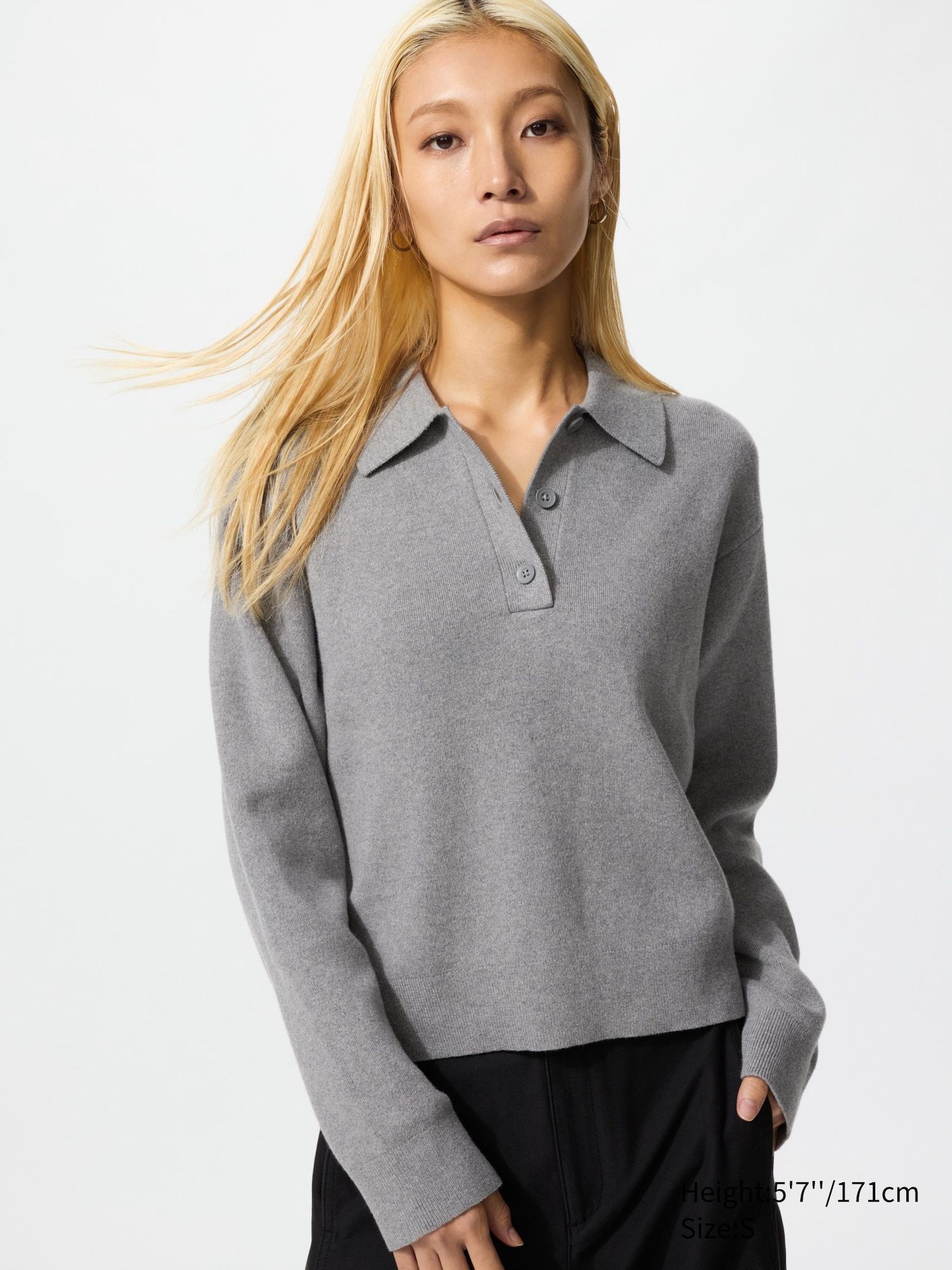Smooth Cotton Polo Jumper