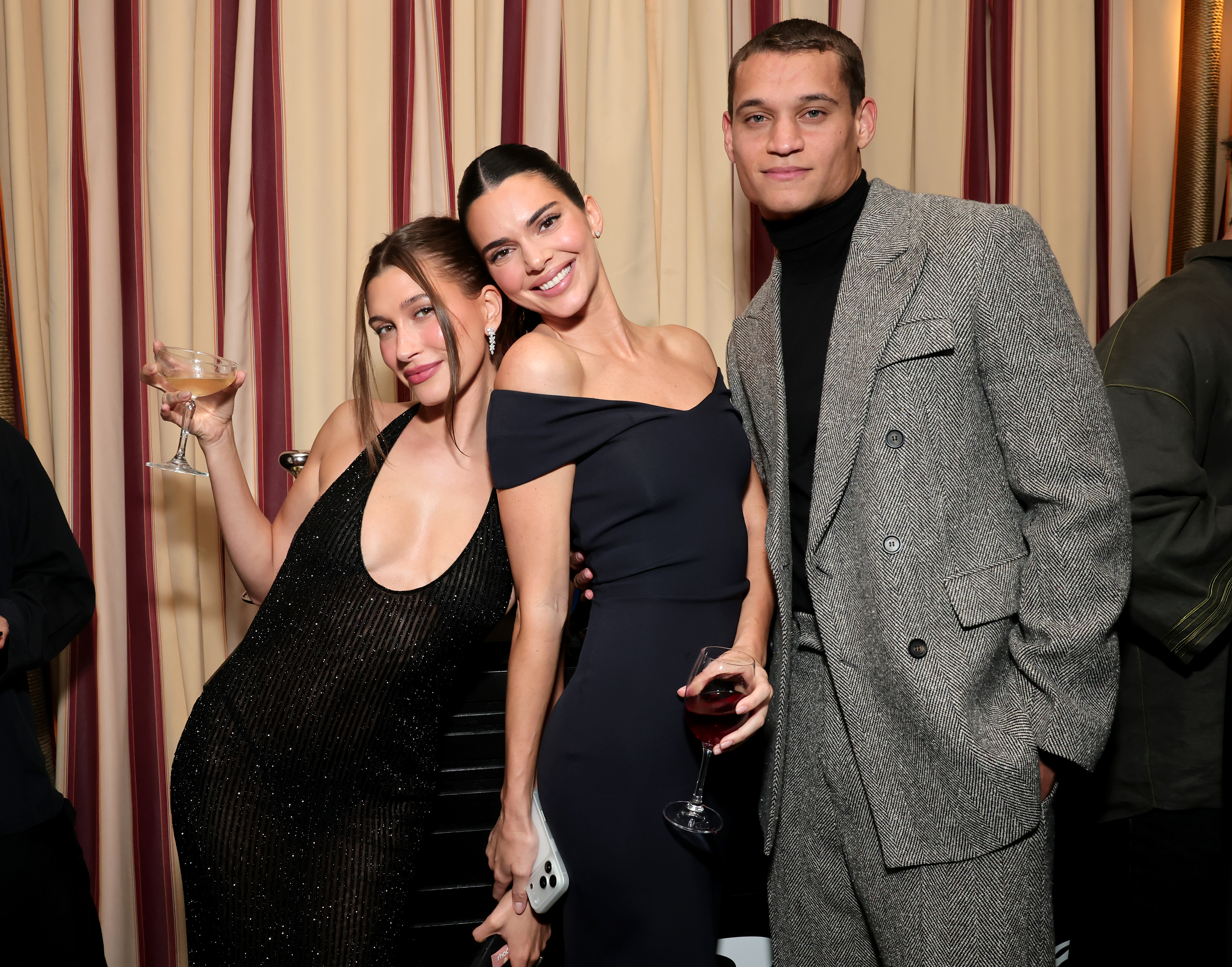 Kendall Jenner snuck into the GQ Men of the Year party to celebrate Hailey Bieber