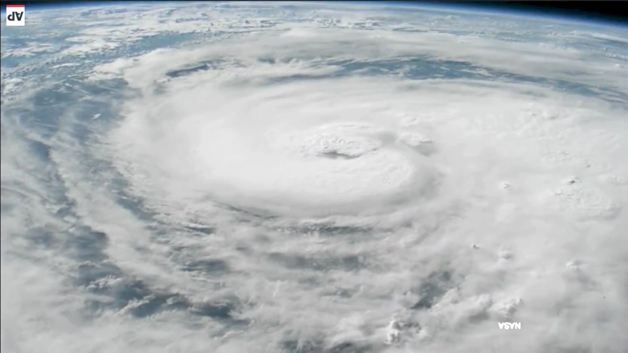 Hurricane Harvey from space