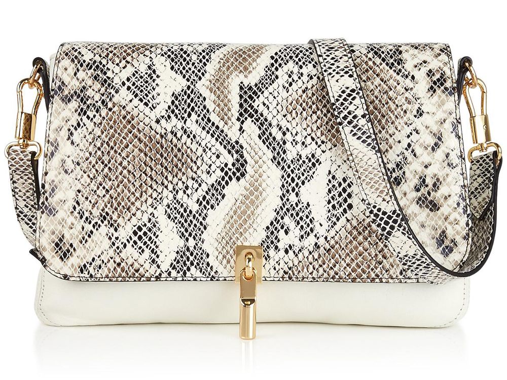 Elizabeth and James Cynnie Snake-Effect Cross-Body Bag 