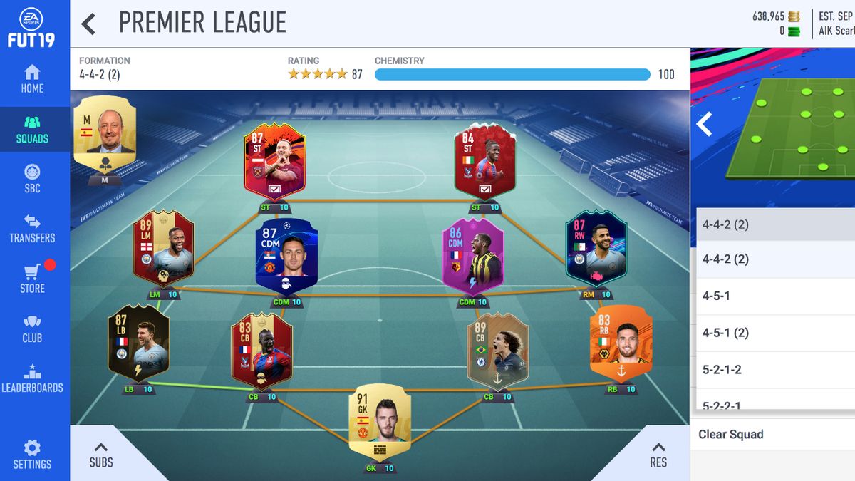 The 8 best FIFA 19 formations to give you an Ultimate Team edge