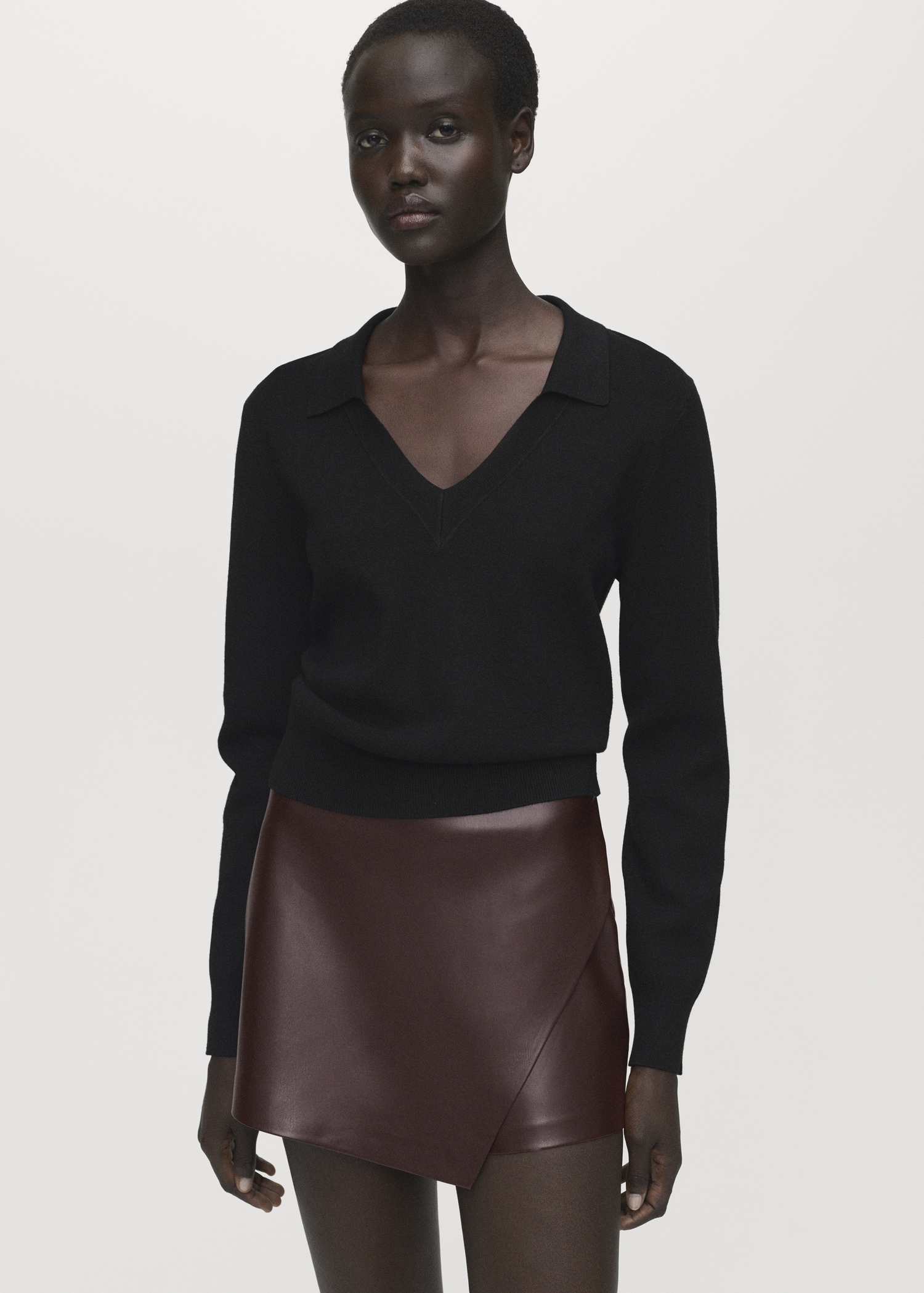 Leather-Effect Culottes - Women | Mango United Kingdom