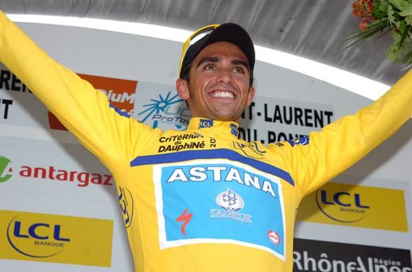 Alberto Contador (Astana) remains in the leader's jersey at the Crit&eacute;rium du Dauphin&eacute;.