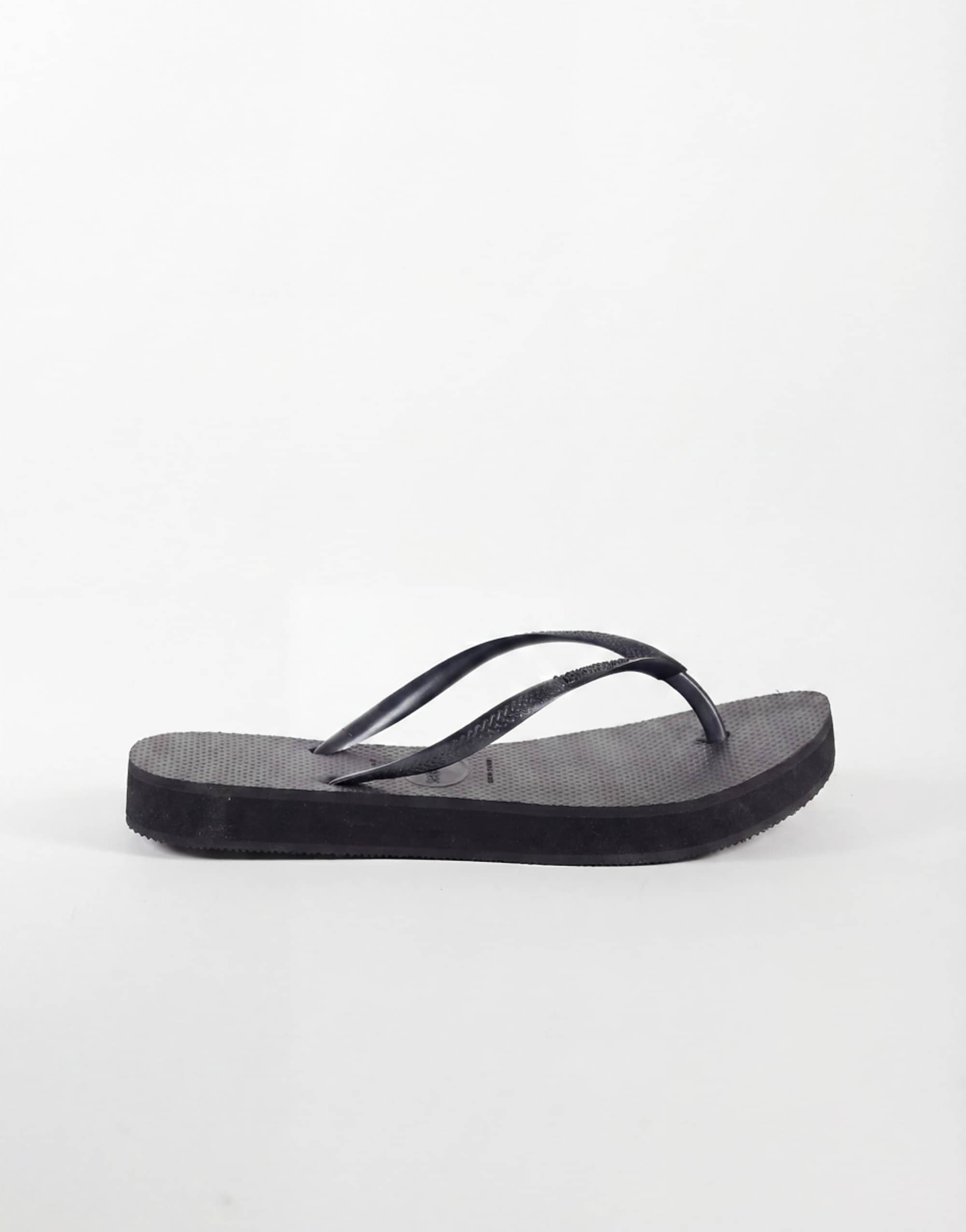 Havaianas Slim Platform Flip Flops in Black