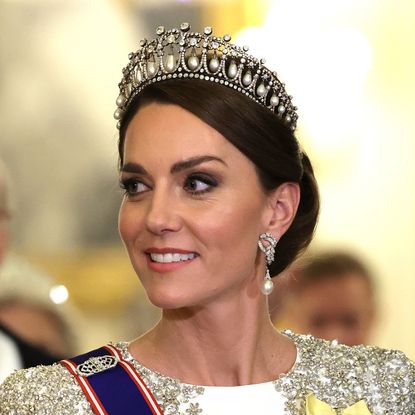 Princess Kate wearing a tiara