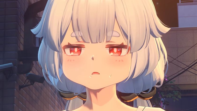 Ananta screenshot of bunny girl with disappointed face