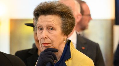 Princess Anne proves bold wedding outfits can be re-worn. Seen here after a Service of Remembrance