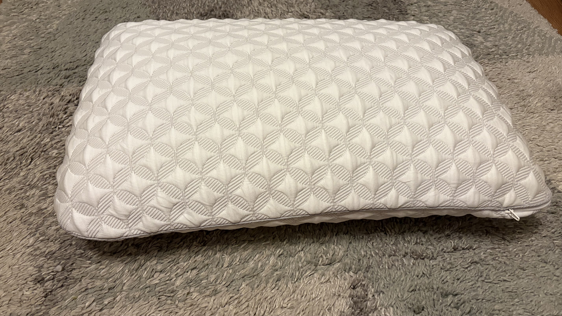 The Helix Talalay latex pillow straight after unboxing