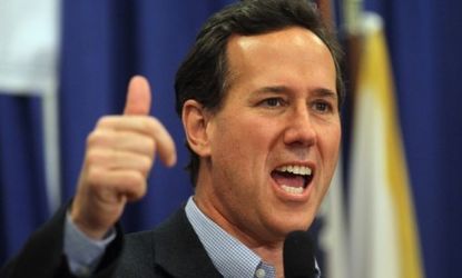 Rick Santorum trails in the GOP's delegate hunt, with approximately 180 delegates to Romney's 420 as each man races toward the 1,144 needed to clinch the nomination.